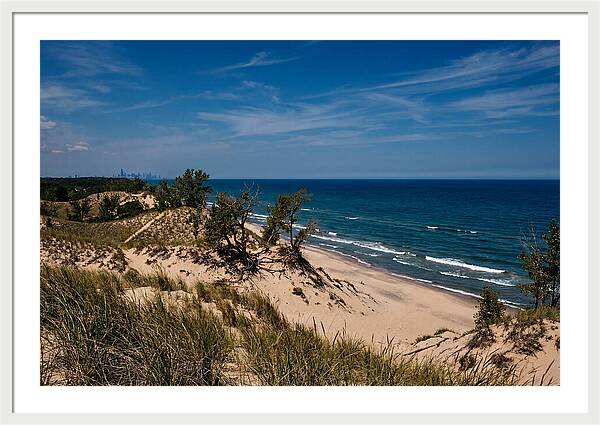 Indiana Dunes Overlooking Lake Michigan