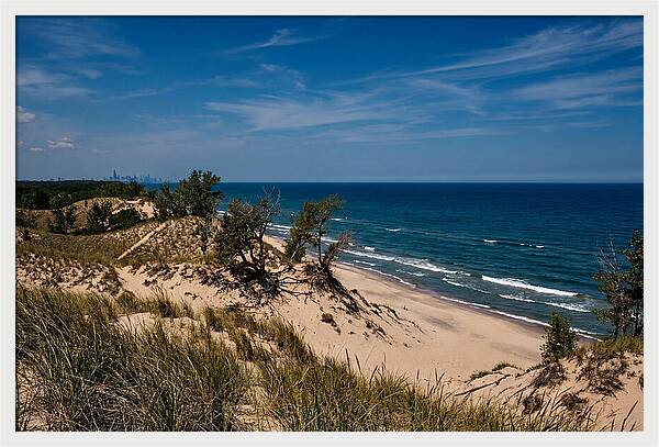 Indiana Dunes Overlooking Lake Michigan