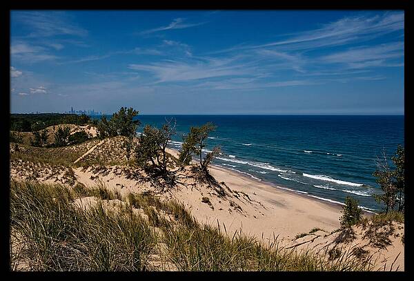Indiana Dunes Overlooking Lake Michigan