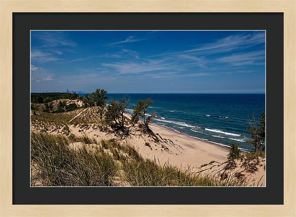 Indiana Dunes Overlooking Lake Michigan