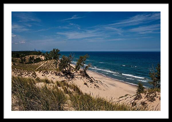 Indiana Dunes Overlooking Lake Michigan