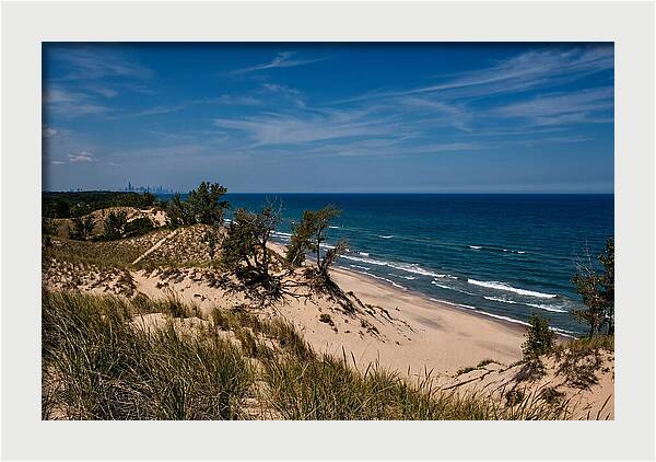Indiana Dunes Overlooking Lake Michigan