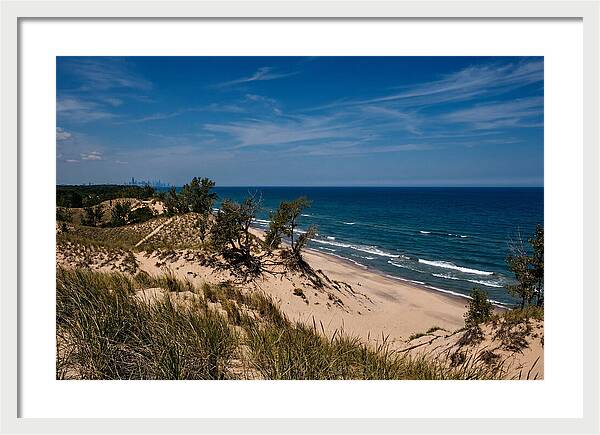 Indiana Dunes Overlooking Lake Michigan