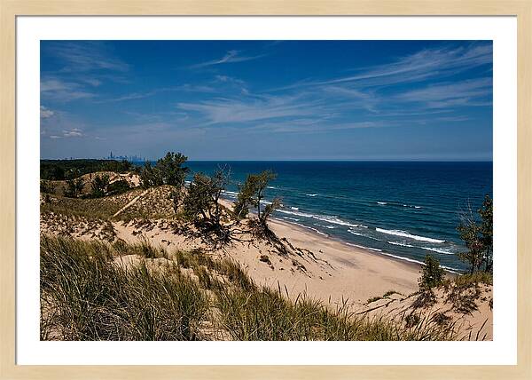 Indiana Dunes Overlooking Lake Michigan