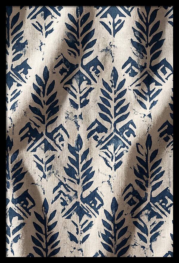 Indigo Leaf Block
