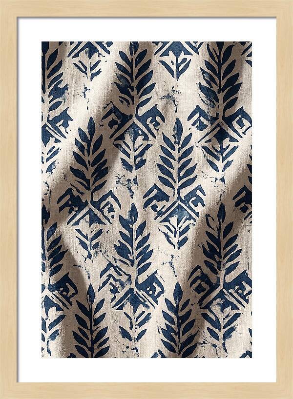 Indigo Leaf Block