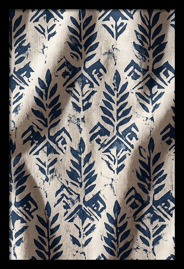 Indigo Leaf Block