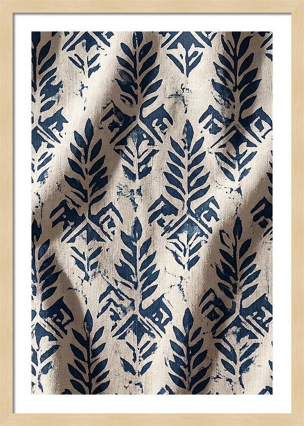 Indigo Leaf Block