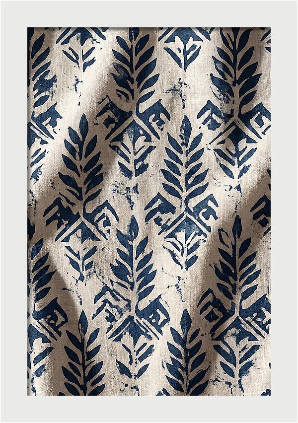 Indigo Leaf Block