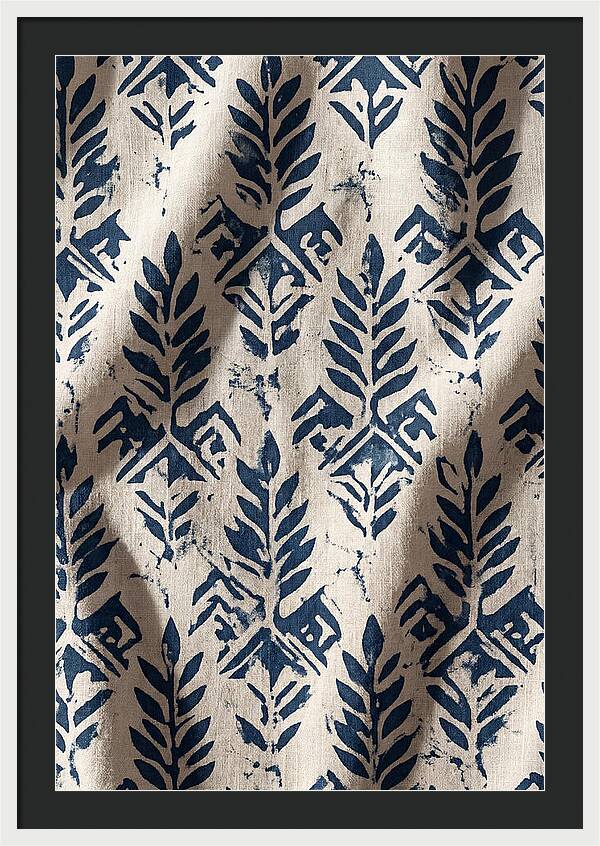 Indigo Leaf Block