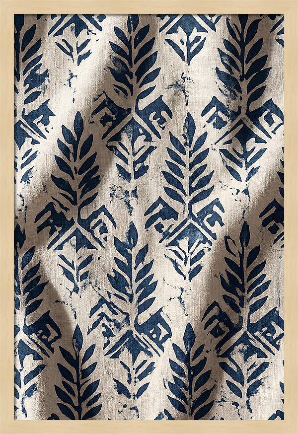 Indigo Leaf Block