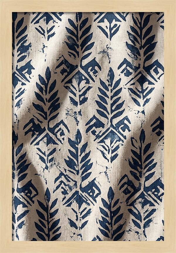 Indigo Leaf Block