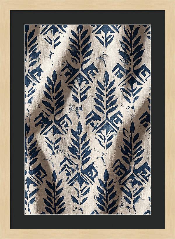 Indigo Leaf Block