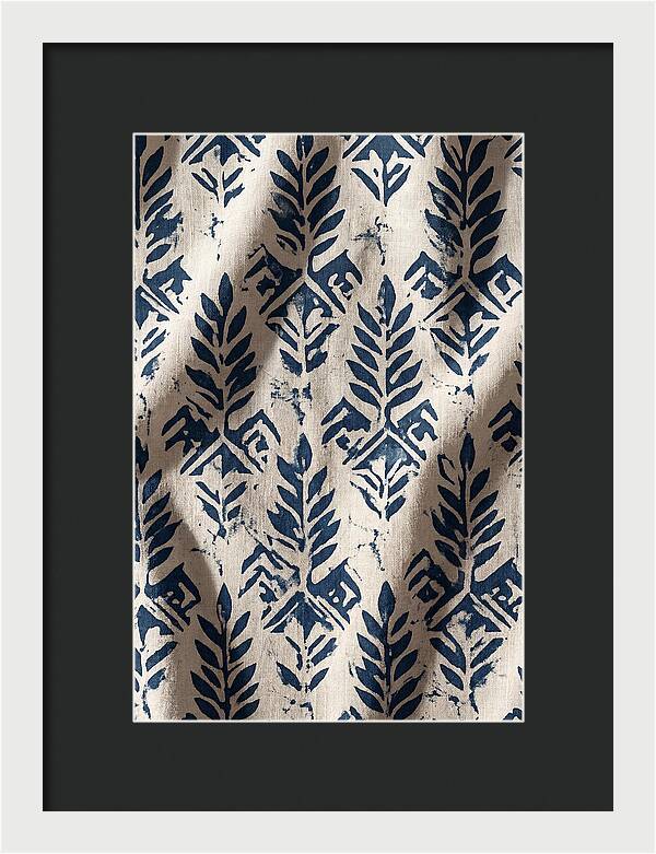Indigo Leaf Block
