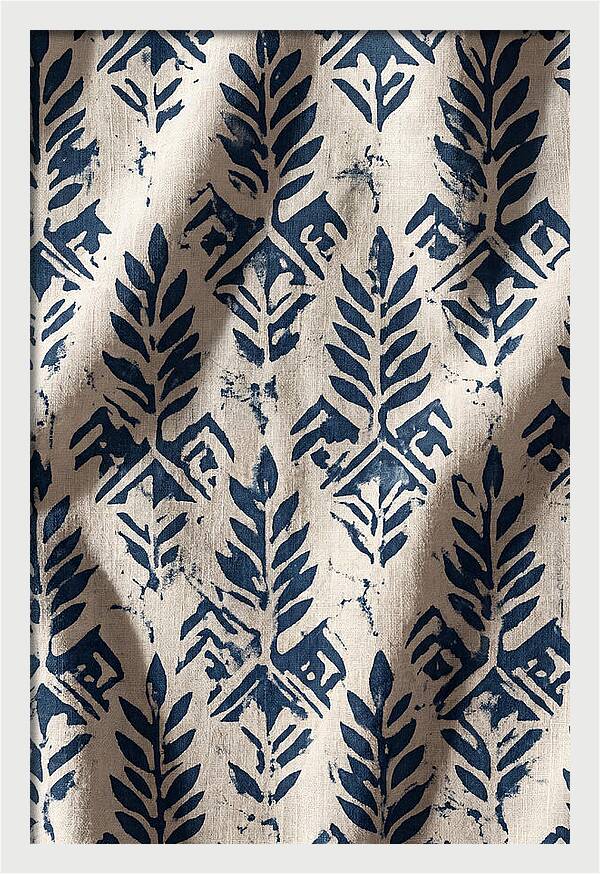 Indigo Leaf Block