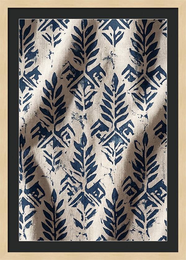 Indigo Leaf Block