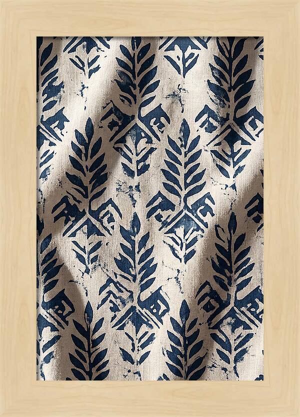 Indigo Leaf Block