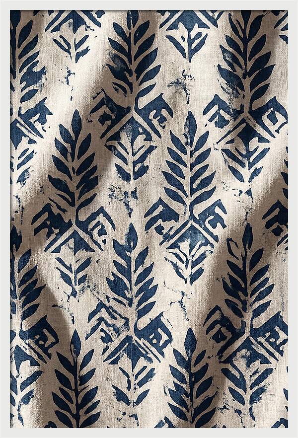 Indigo Leaf Block