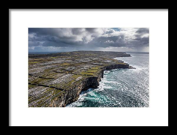 Inis Mor Cliffs And Fields