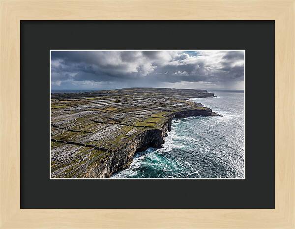Inis Mor Cliffs And Fields