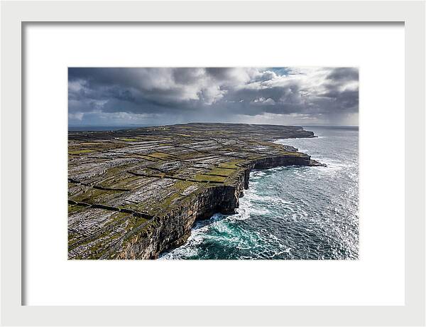 Inis Mor Cliffs And Fields