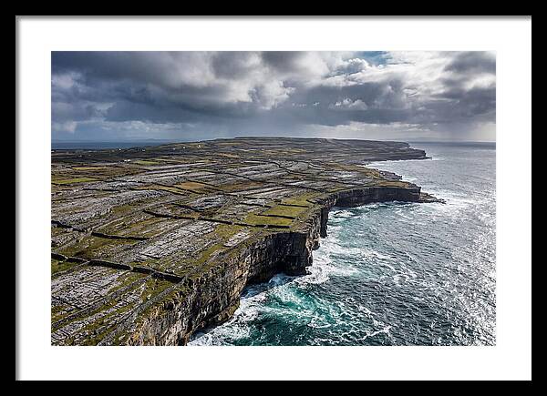 Inis Mor Cliffs And Fields