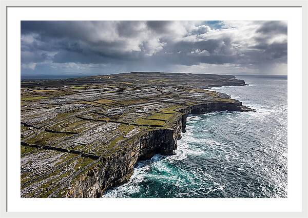 Inis Mor Cliffs And Fields