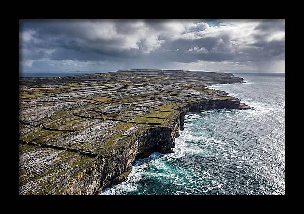 Inis Mor Cliffs And Fields
