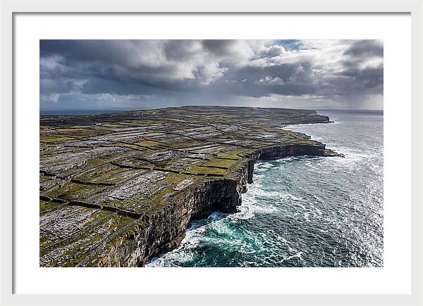Inis Mor Cliffs And Fields