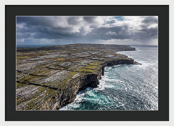 Inis Mor Cliffs And Fields