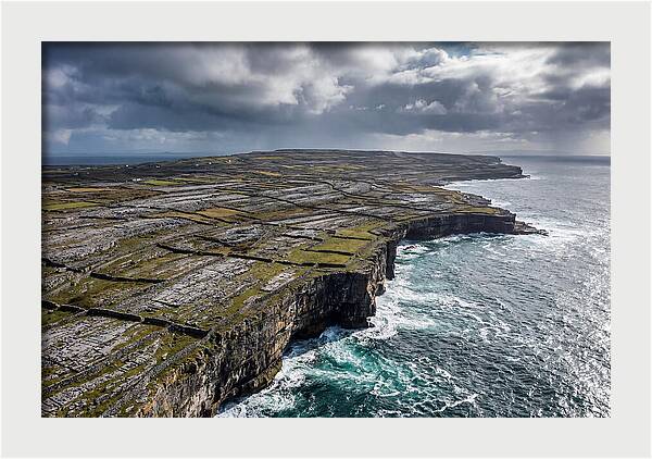 Inis Mor Cliffs And Fields