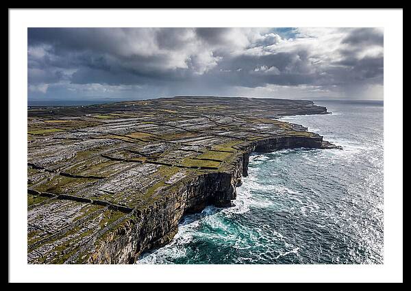 Inis Mor Cliffs And Fields
