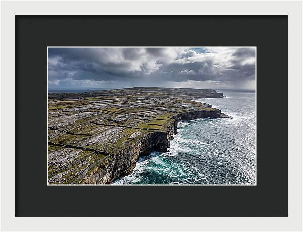 Inis Mor Cliffs And Fields