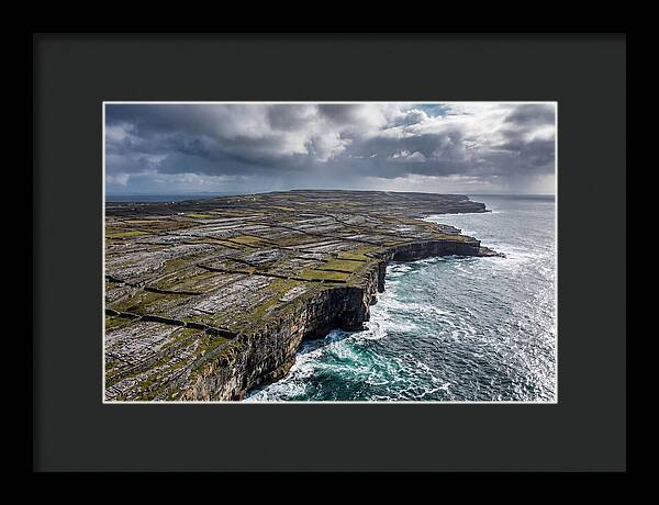 Inis Mor Cliffs And Fields