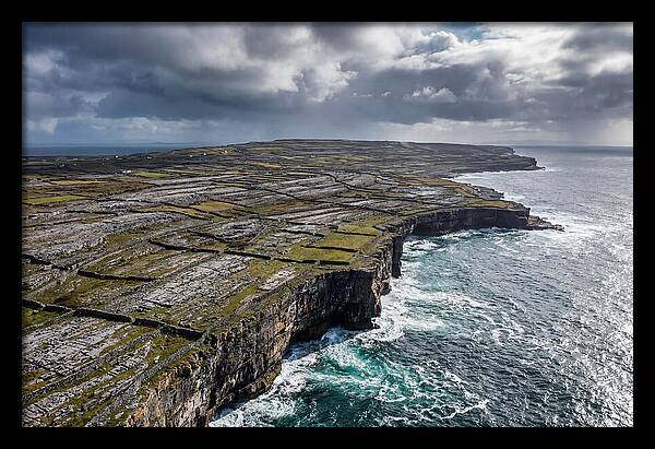 Inis Mor Cliffs And Fields