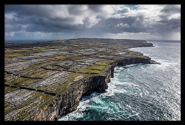 Inis Mor Cliffs And Fields