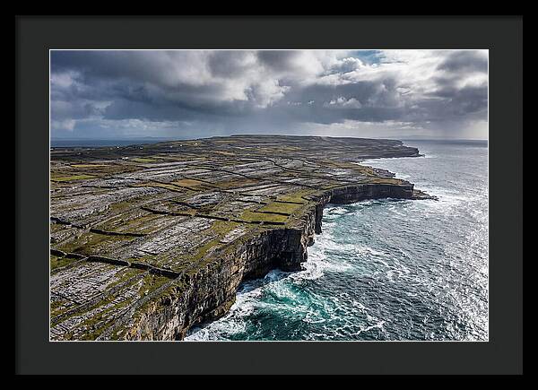Inis Mor Cliffs And Fields