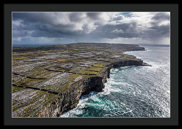 Inis Mor Cliffs And Fields