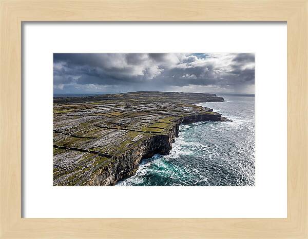 Inis Mor Cliffs And Fields