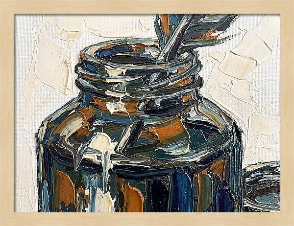 Inkwell With Palette Knife