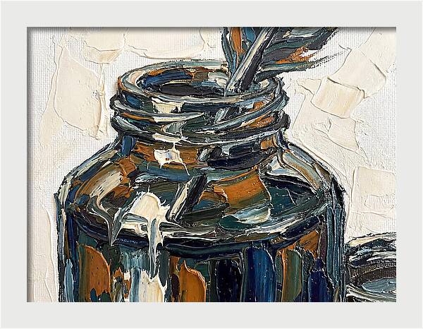 Inkwell With Palette Knife