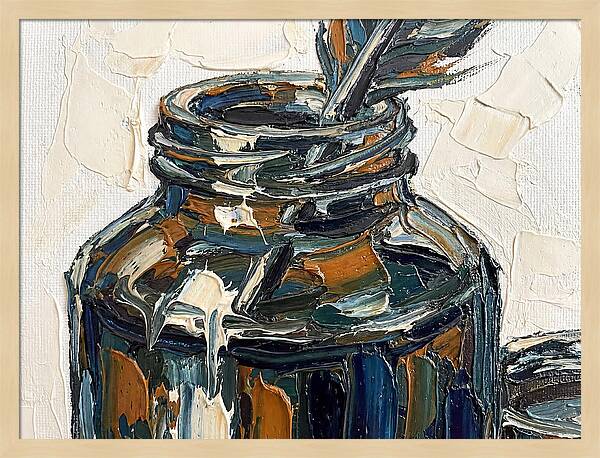 Inkwell With Palette Knife