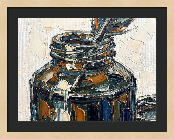 Inkwell With Palette Knife