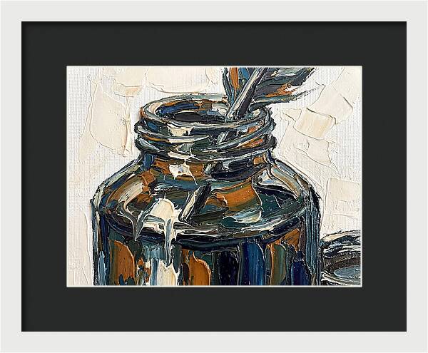 Inkwell With Palette Knife