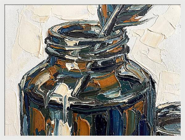 Inkwell With Palette Knife