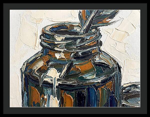 Inkwell With Palette Knife