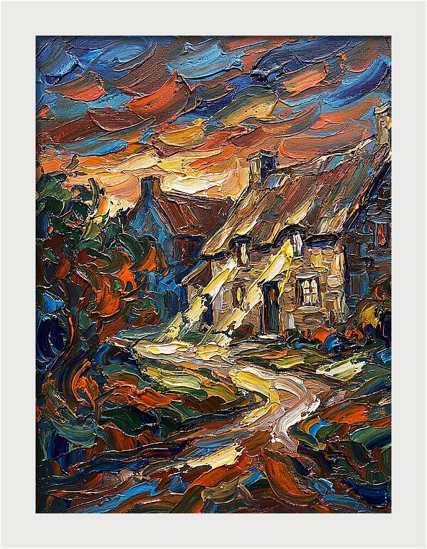 Inn Landscape At Dusk