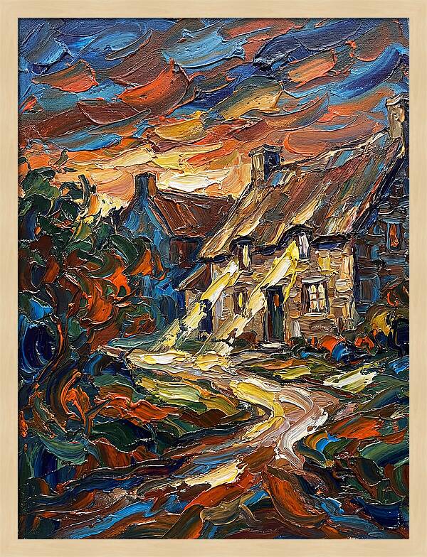 Inn Landscape At Dusk