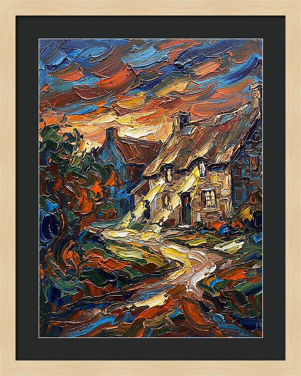 Inn Landscape At Dusk