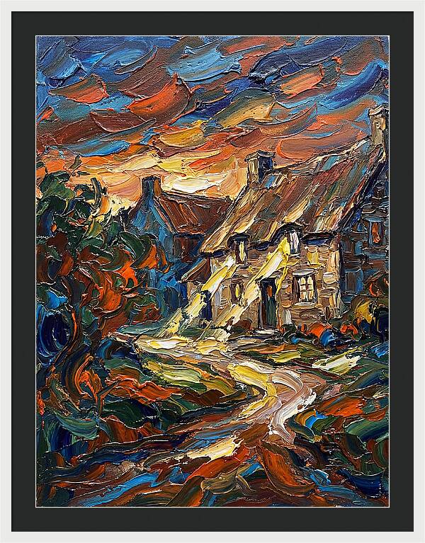 Inn Landscape At Dusk